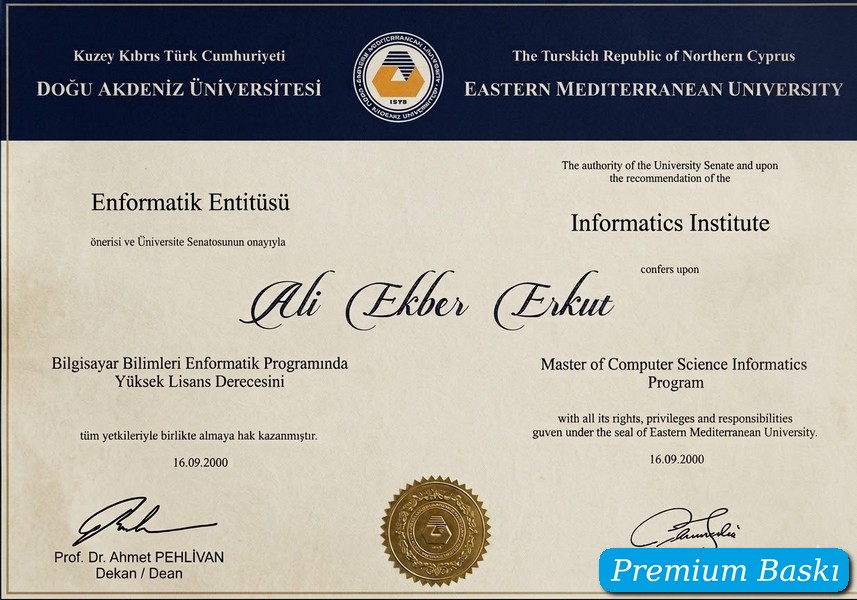 Diploma örneği 2